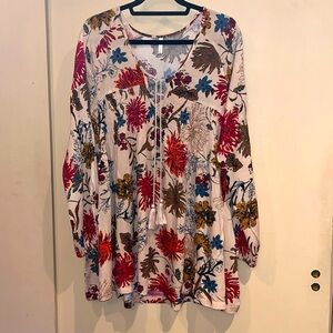 Sage mini dress or tunic, size small